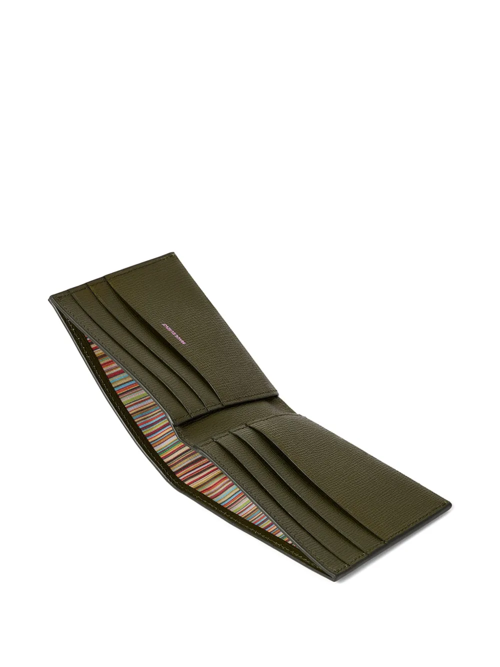 Paul Smith Floral Street leren pasjeshouder Groen