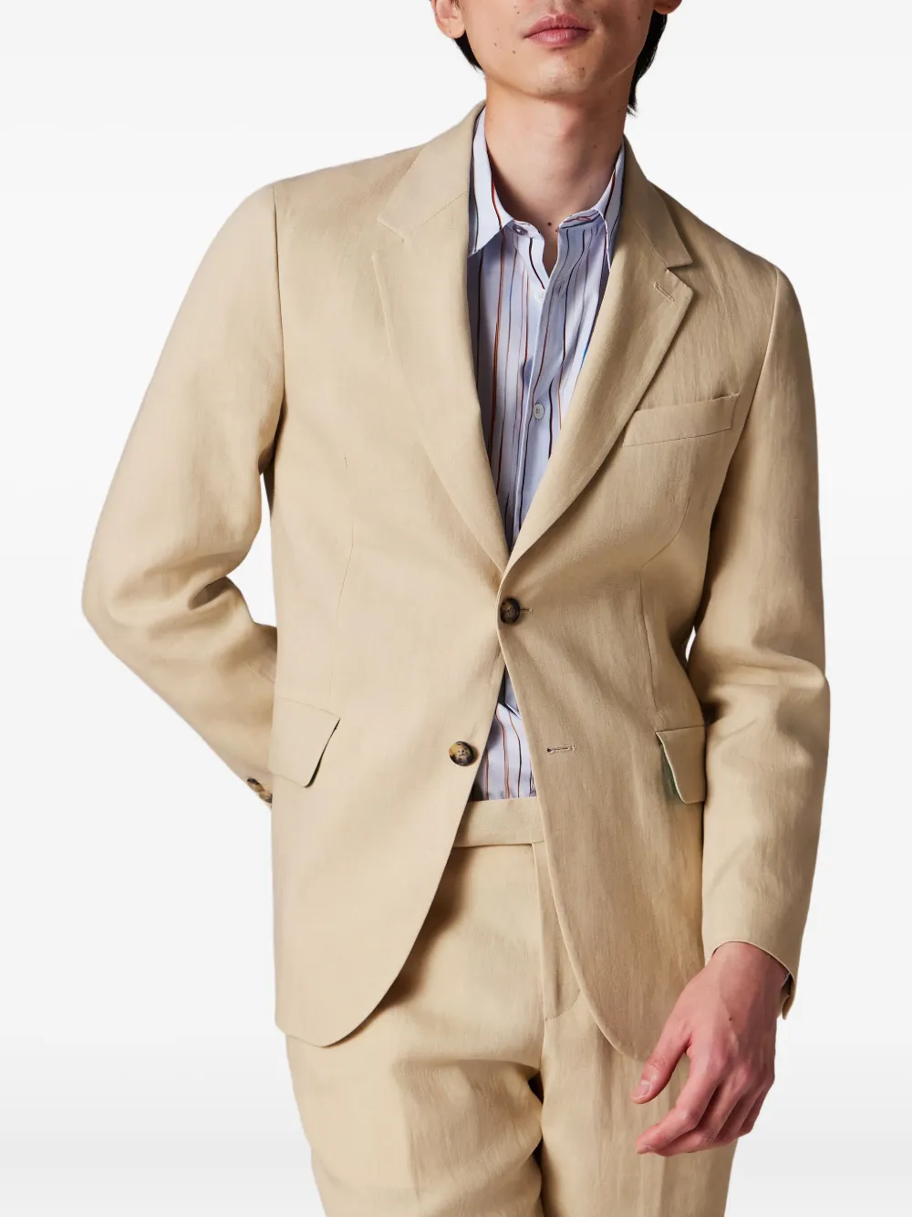  Paul Smith Linen Blazer - Neutrals 