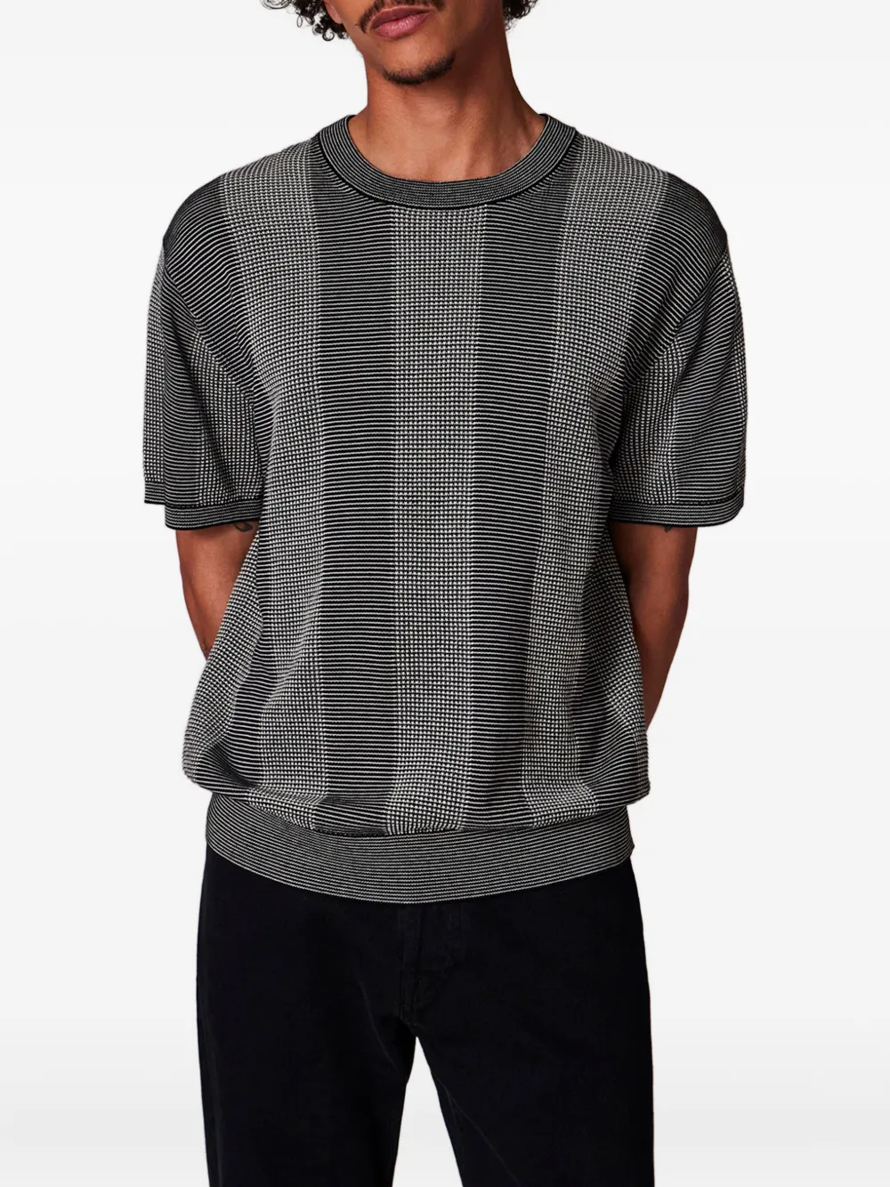 Paul Smith Striped Short-sleeve T-shirt In Black