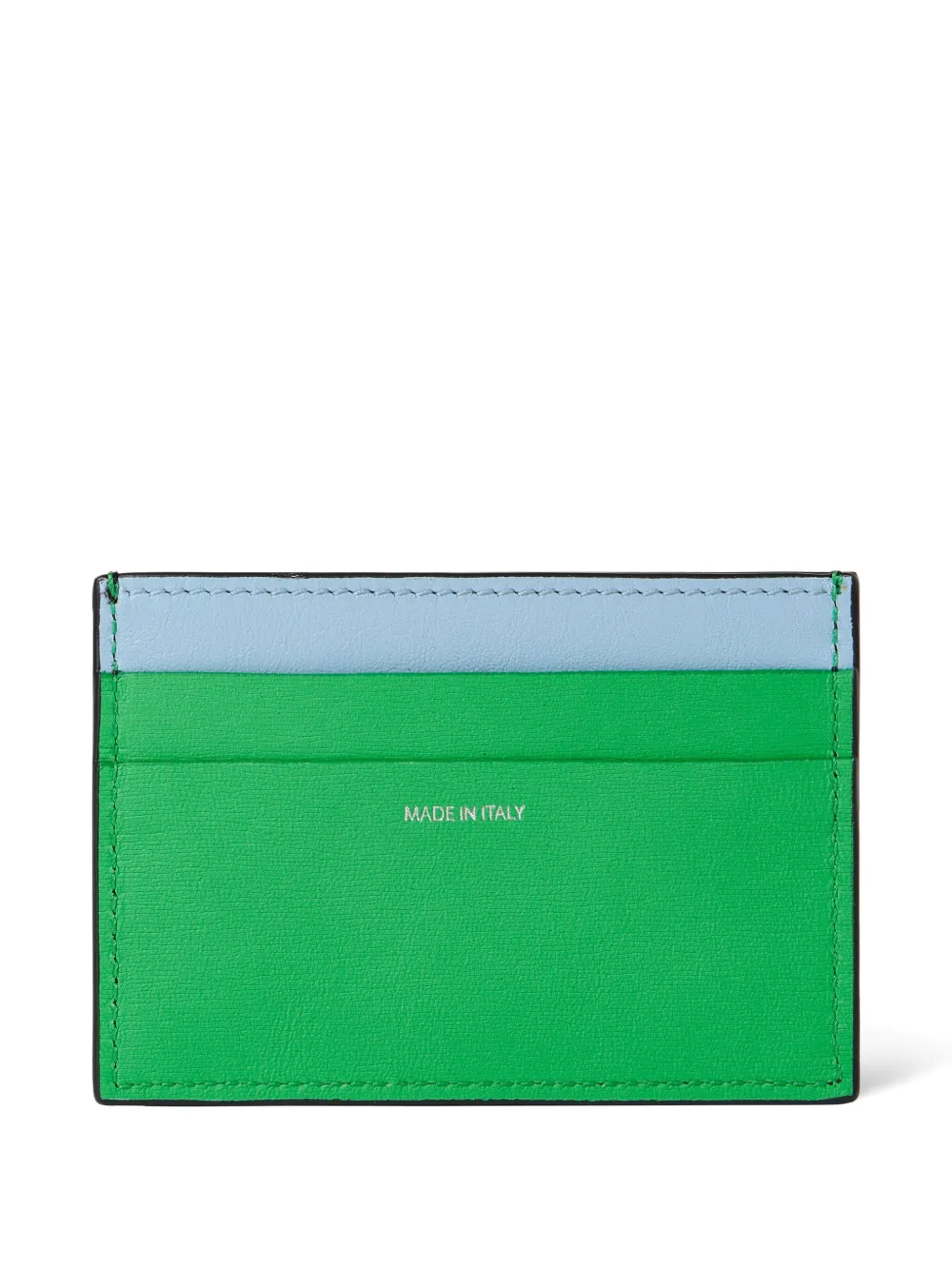 Paul Smith Black Straw-grain Embossed Leather Card Holder In Black