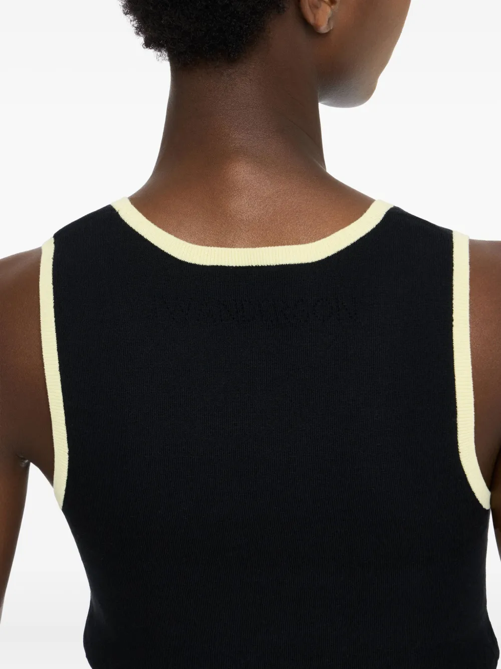 JW Anderson Tanktop met contrasterende afwerking Zwart