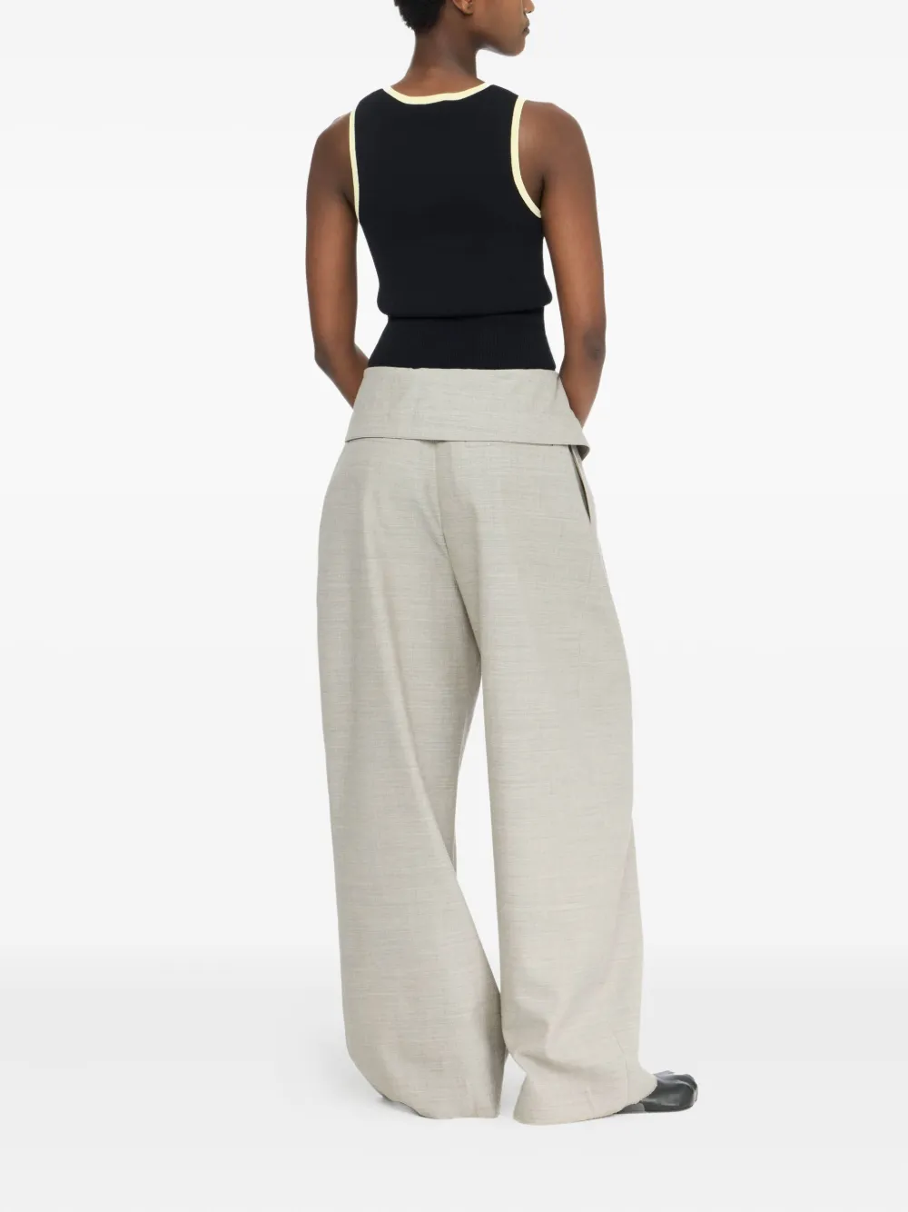 JW Anderson Tanktop met contrasterende afwerking Zwart