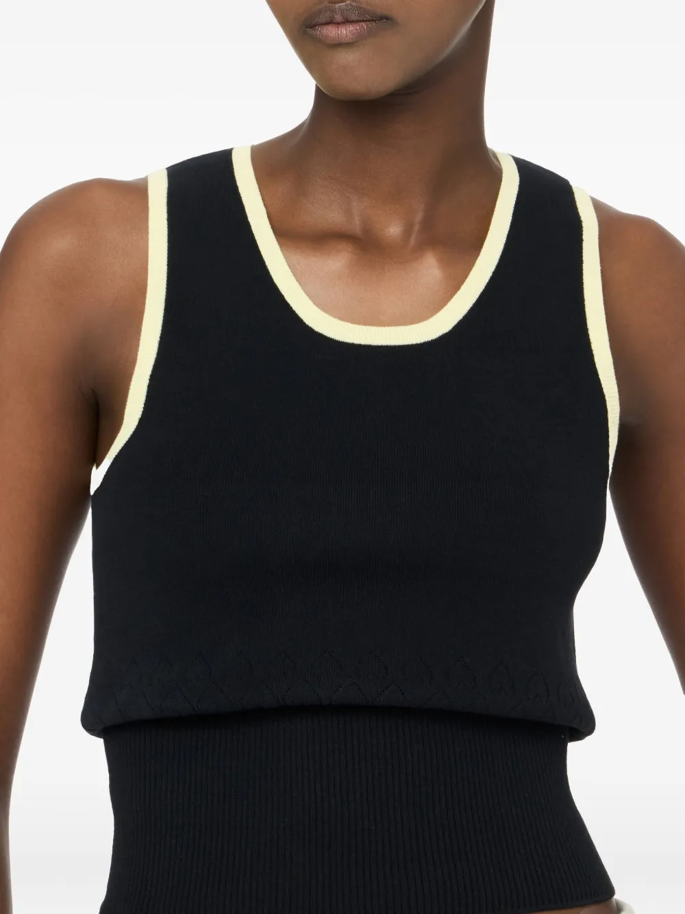 JW Anderson Tanktop met contrasterende afwerking Zwart