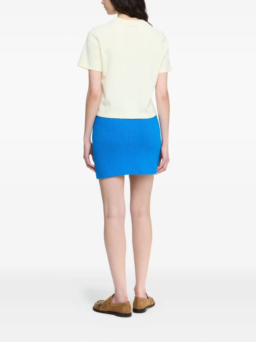 JW Anderson logo-embroidered T-shirt Geel