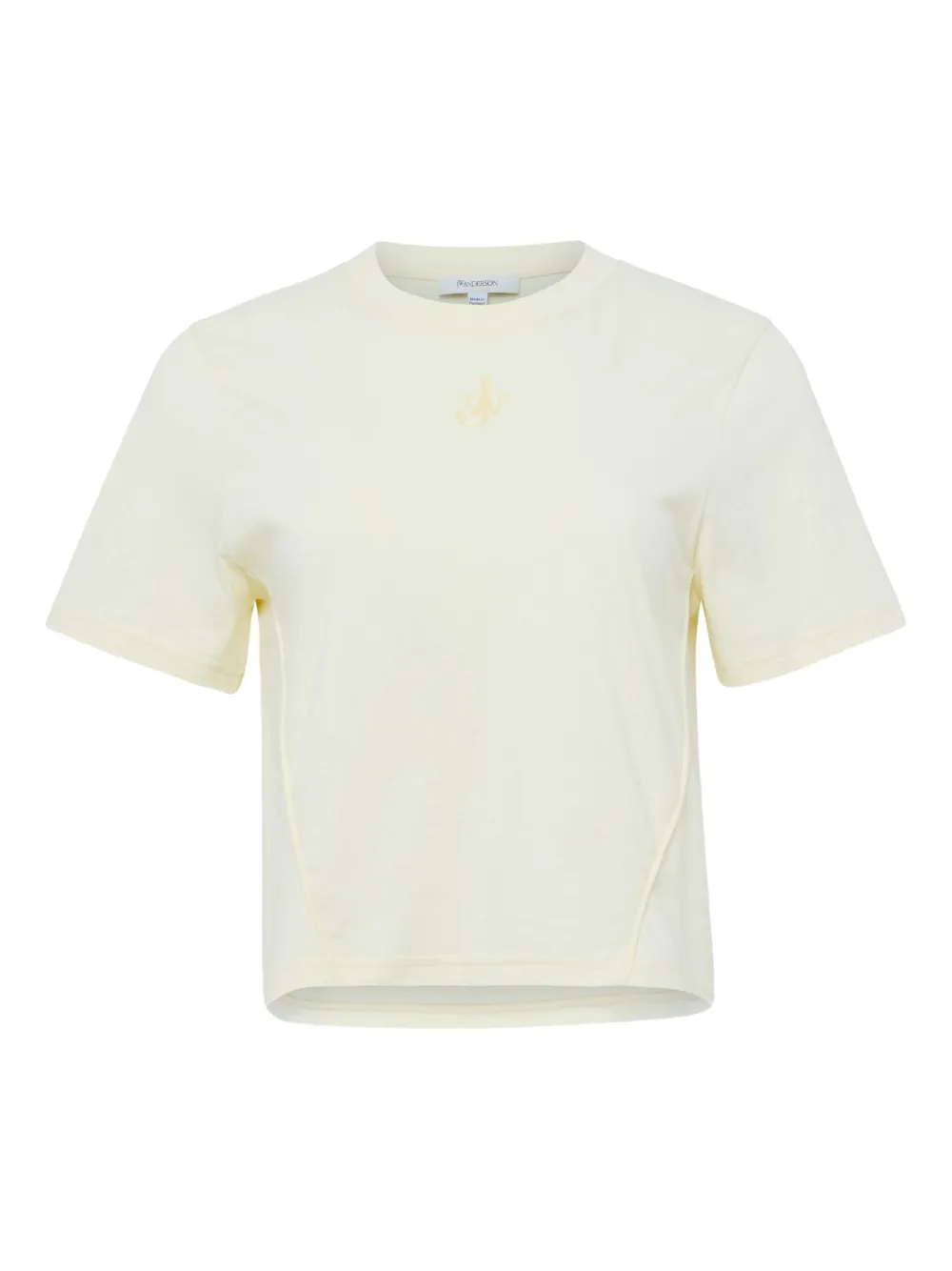 JW Anderson logo-embroidered T-shirt Geel