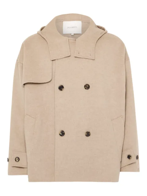 JW Anderson معطف بصفي أزرار وهودي