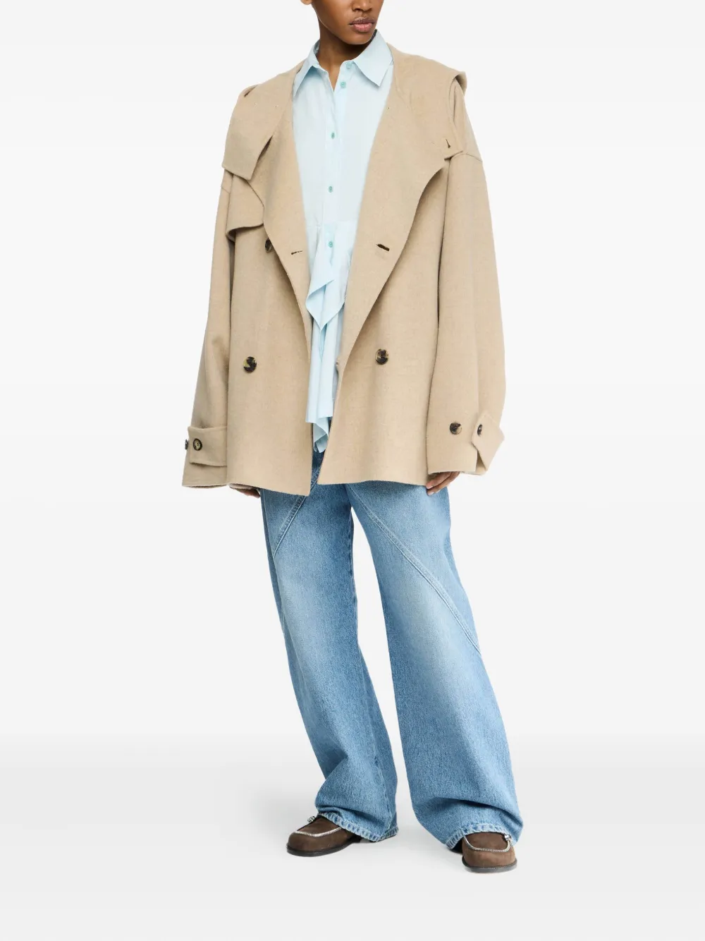 JW Anderson Jas met capuchon Beige