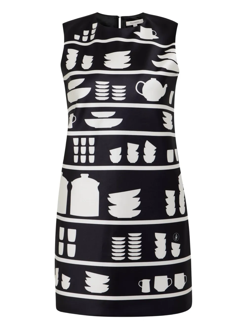 JW Anderson Mini-jurk met print Zwart