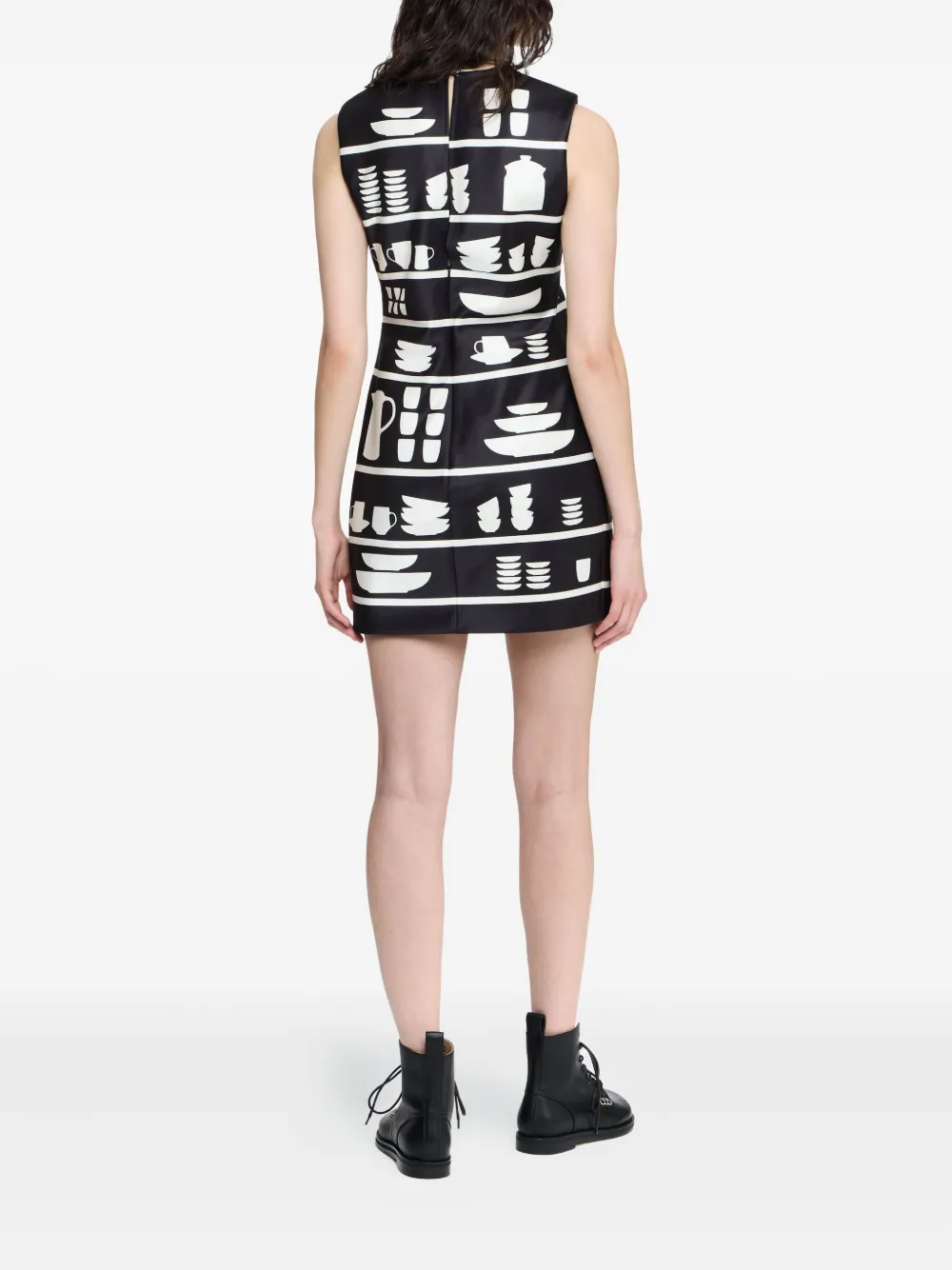 JW Anderson Mini-jurk met print Zwart