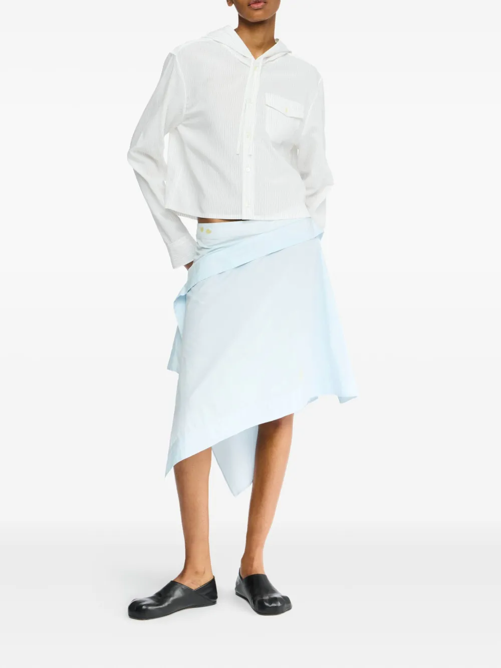 JW Anderson cropped hooded shirt | Shirts | Image 2