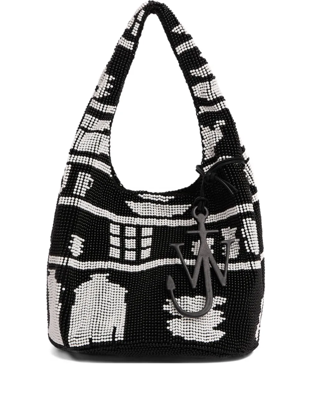 JW Anderson Schoudertas met kralen patroon Zwart