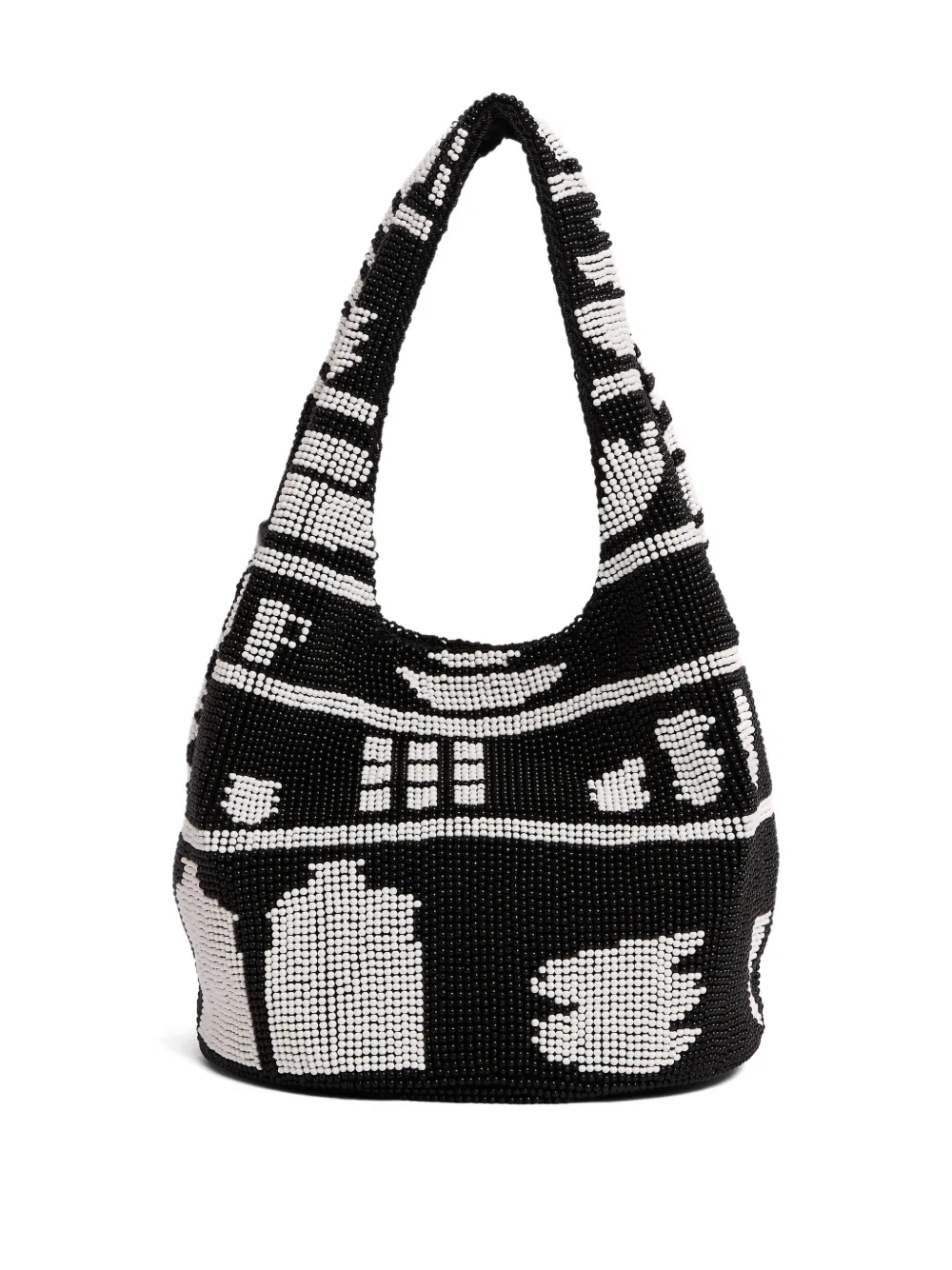 JW Anderson Schoudertas met kralen patroon Zwart