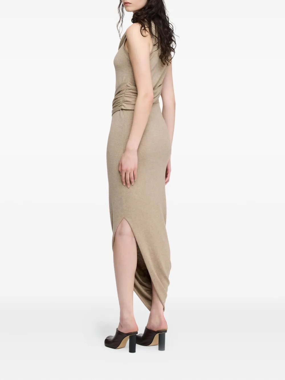 JW Anderson Mouwloze midi-jurk Beige