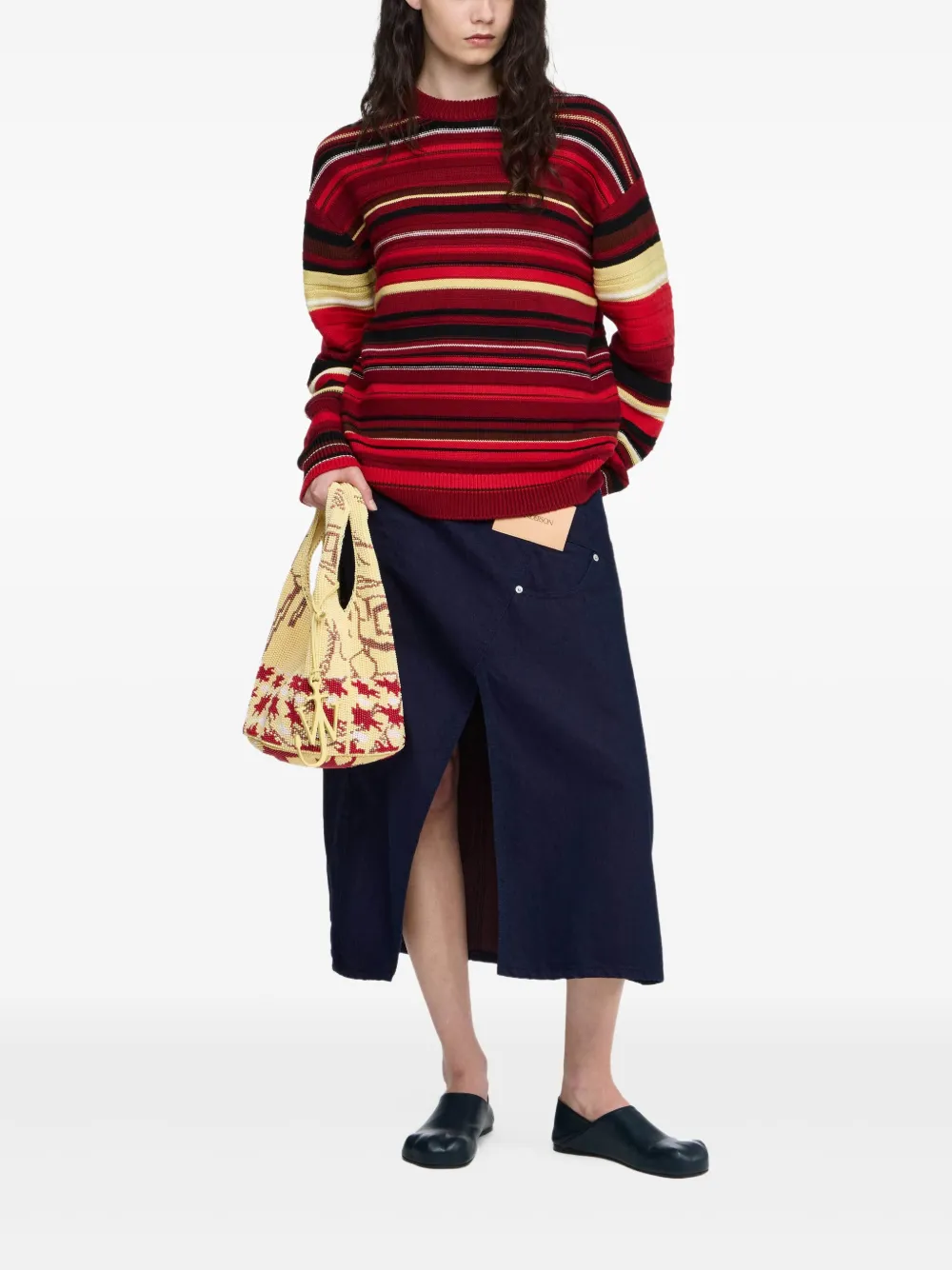 JW Anderson Gestreepte trui Rood