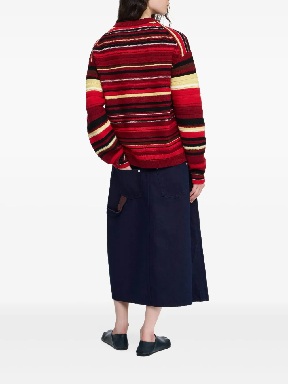 JW Anderson Gestreepte trui Rood