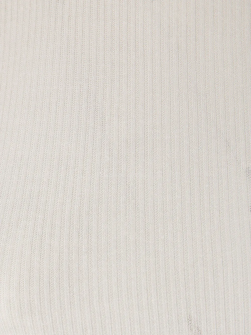 Rick Owens Geribbelde top met ronde hals Beige