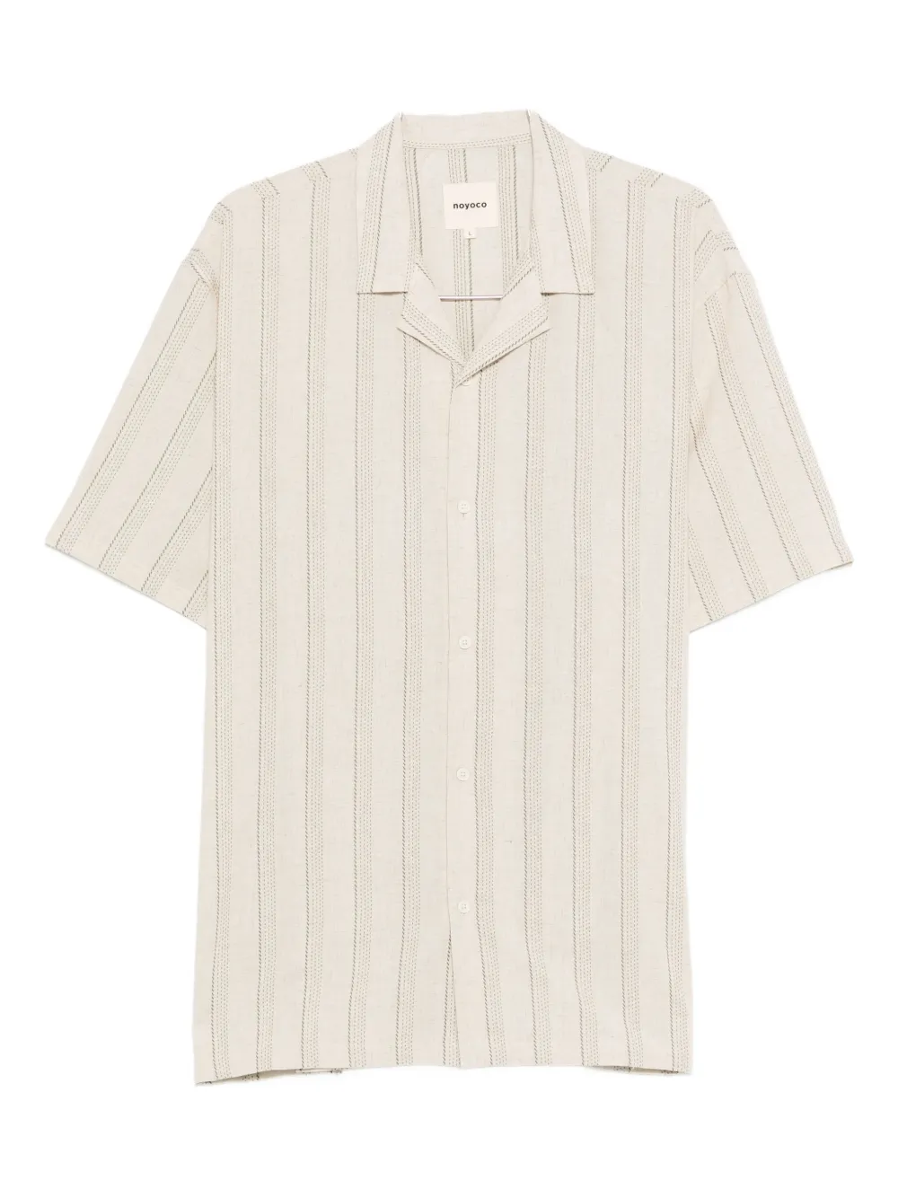 Orleans striped camp-collar shirt