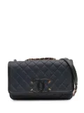 CHANEL Pre-Owned 2017-2018 Medium Bicolor Caviar CC Filigree Flap crossbody bag - Blue