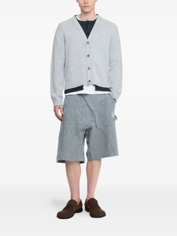 JW Anderson レイヤード カーディガン | グレー | FARFETCH JP