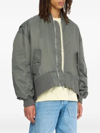 JW Anderson ジップアップ ボンバージャケット | グレー | FARFETCH JP