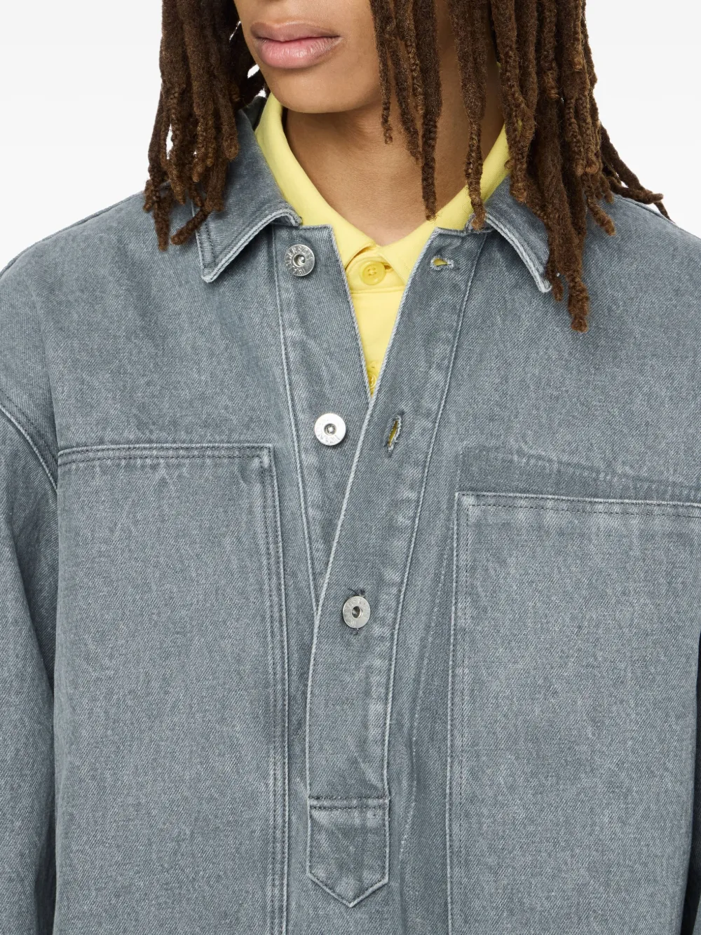 JW Anderson Overhemd met zak detail Grijs