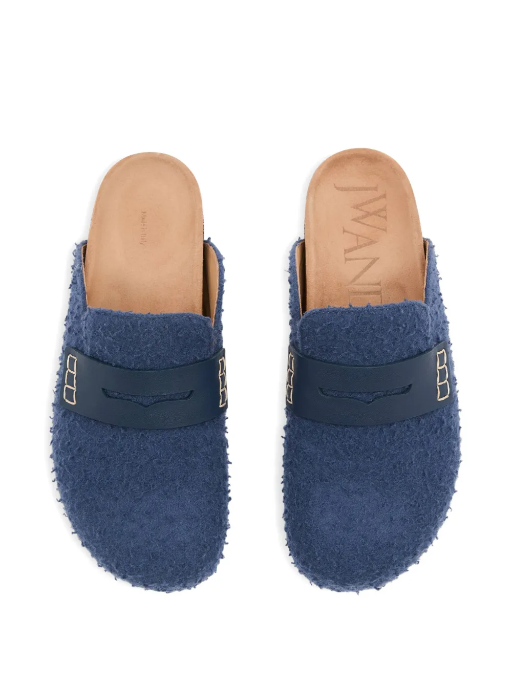 JW Anderson Vilten loafers Blauw