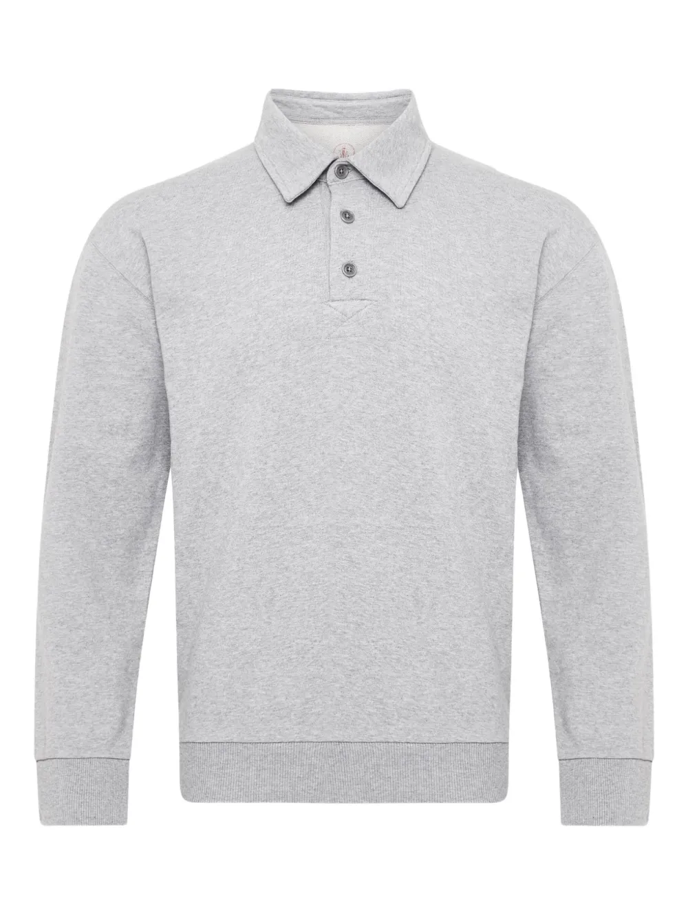 JW Anderson long-sleeve polo shirt | Grey | Image 1