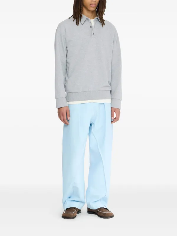 JW Anderson long-sleeve Polo Shirt | Grey | FARFETCH PH
