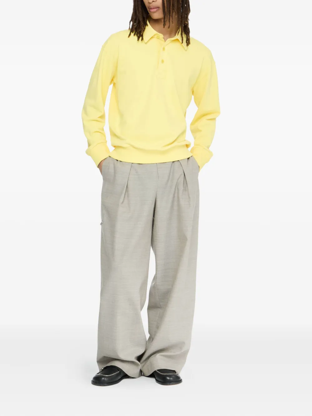 JW Anderson Poloshirt met lange mouwen - Geel