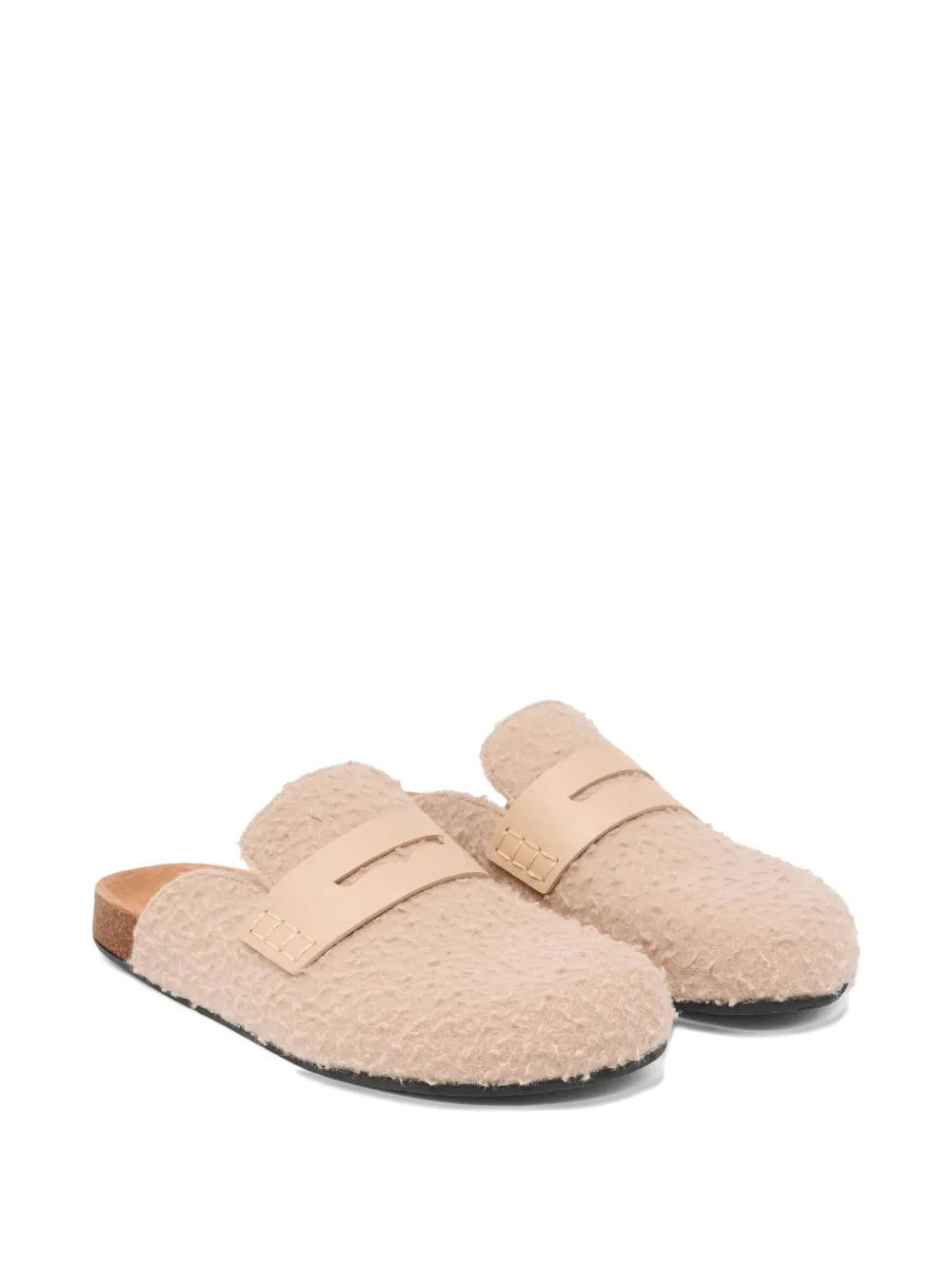 Jw Anderson Felt Mules In Pink