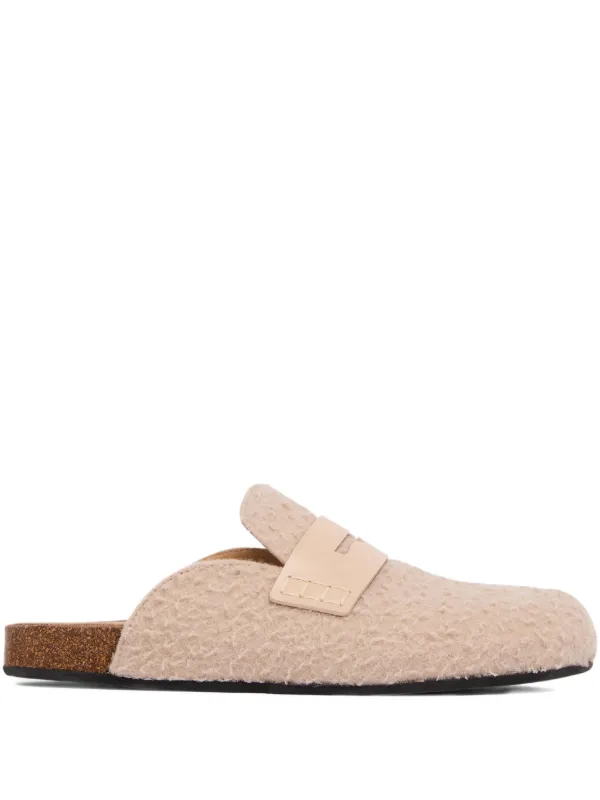 JW Anderson Felt Mules in Neutrals
