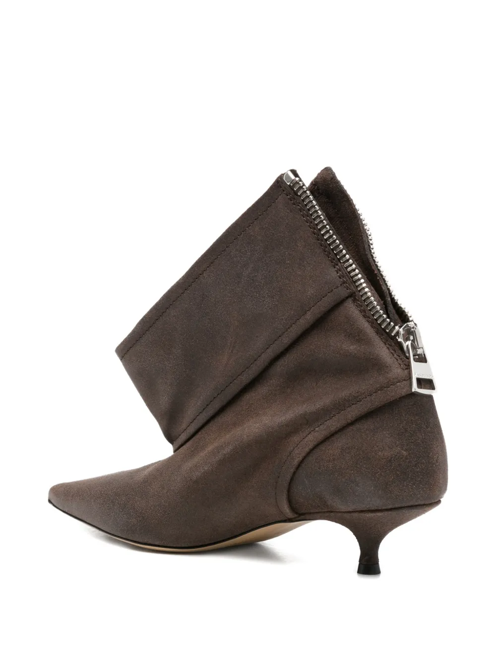 JW Anderson Bikerlaarzen met kitten hak Bruin