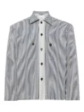 JW Anderson striped patch-pocket shirt - White