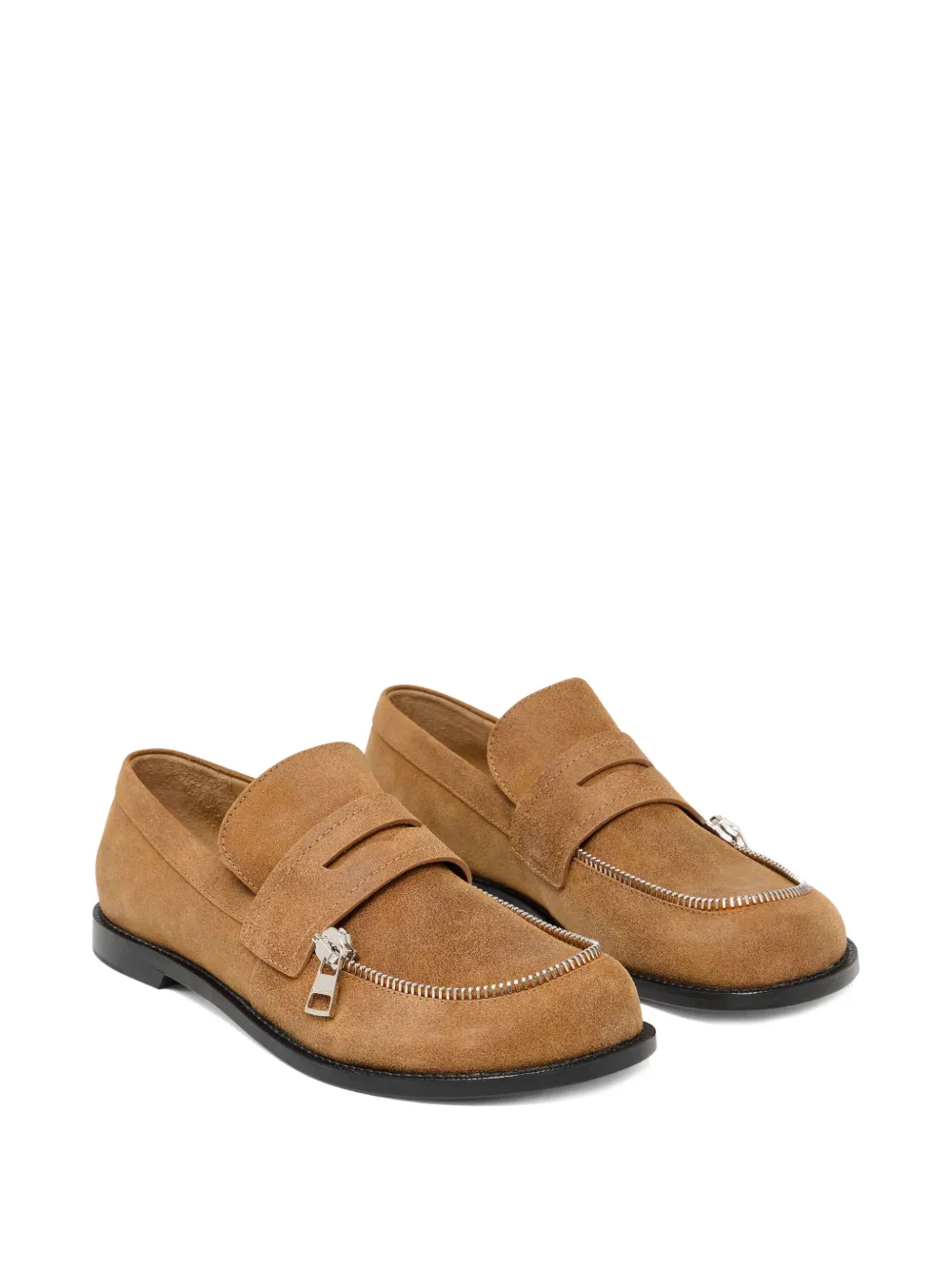 JW Anderson Biker penny loafers Brown