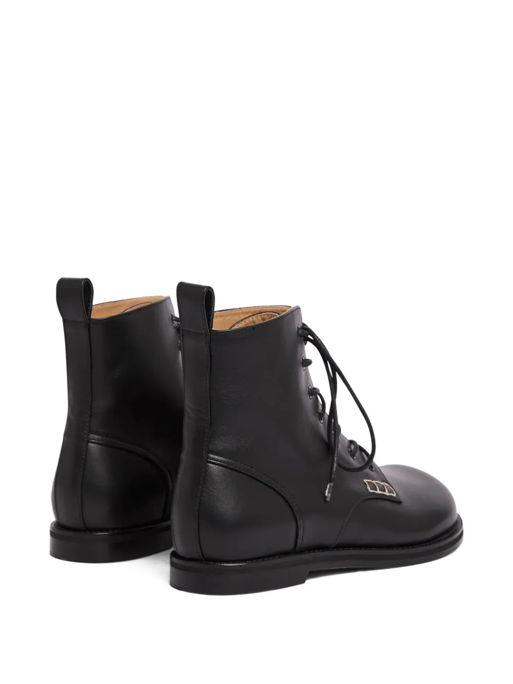 JW Anderson lace-up leather boots Black