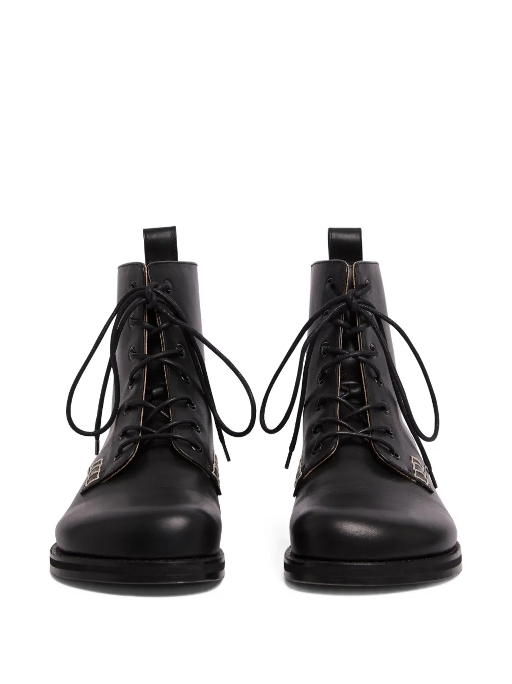 JW Anderson lace-up leather boots Black