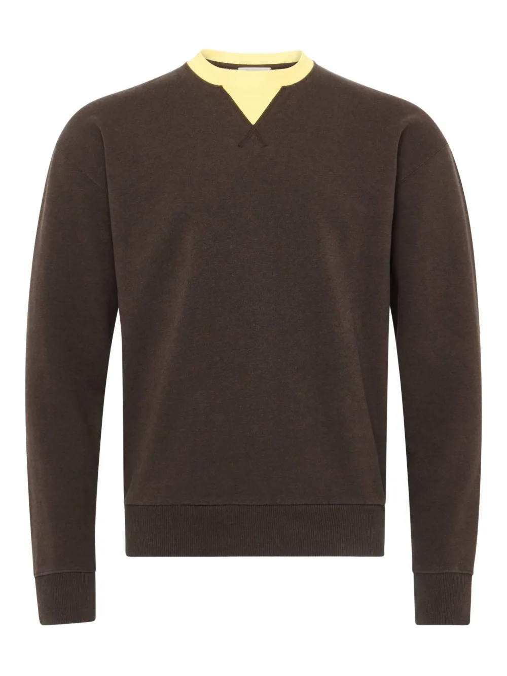 Jw Anderson Contrast-trim Sweatshirt In Brown