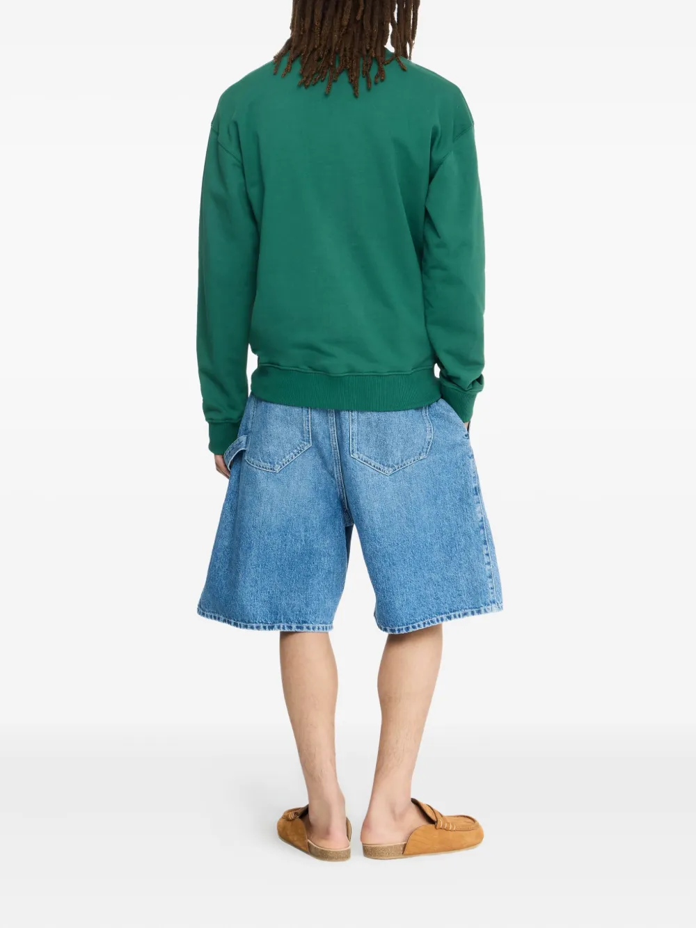 JW Anderson Sweater met geborduurd logo Groen