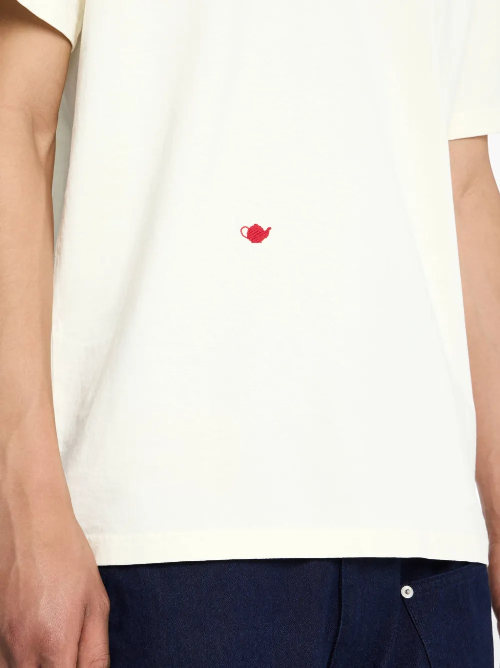 JW Anderson T-shirt met geborduurde theepot Wit