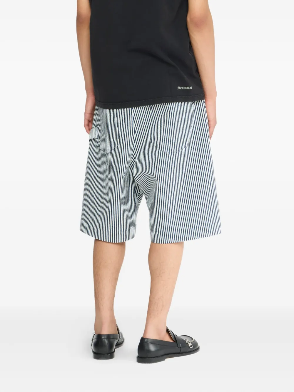 JW Anderson logo-embroidered T-shirt Zwart