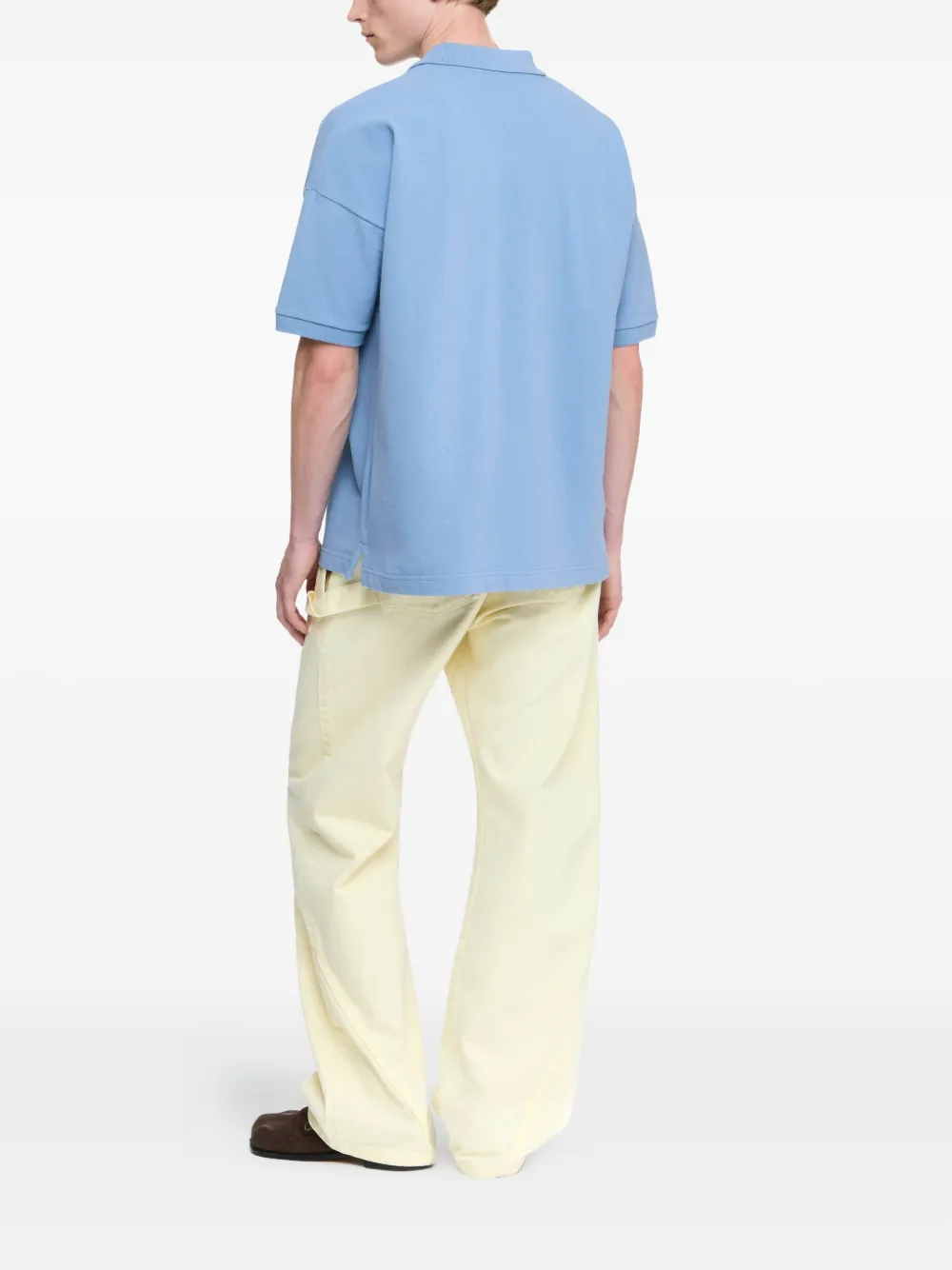 JW Anderson Poloshirt met geborduurd logo Blauw
