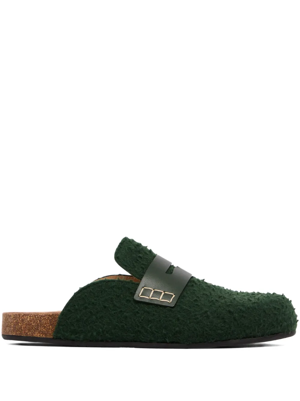 JW Anderson felt loafers Green