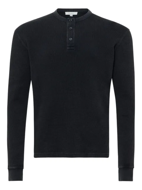 JW Anderson henley T-shirt i vaffelstrik