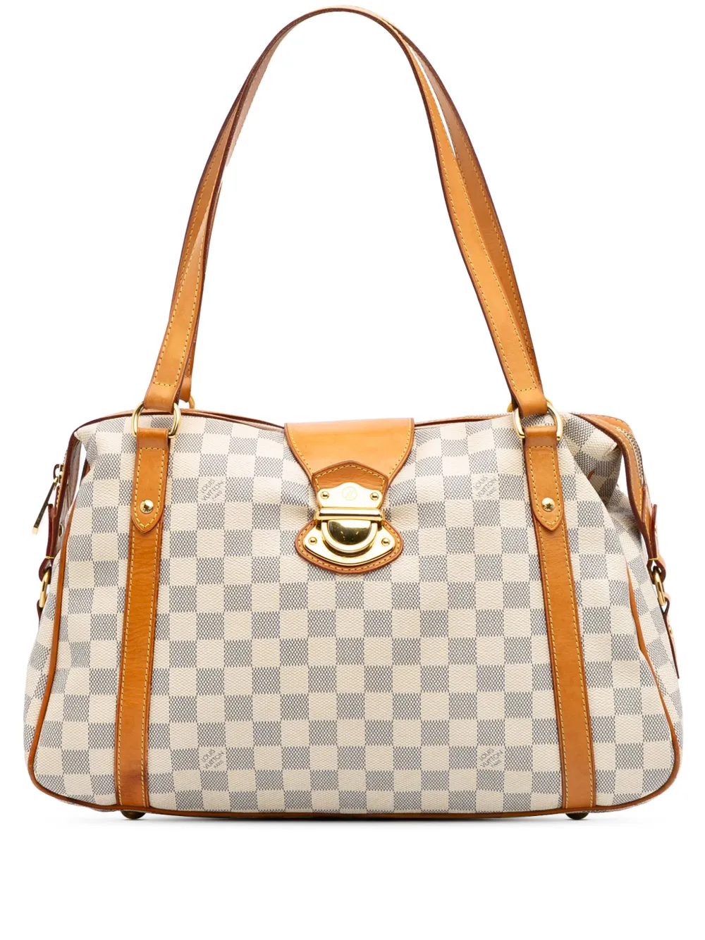 Louis Vuitton Pre-Owned 2010 ダミエ アズール ストレーザ PM ショルダーバッグ - ホワイト Louis Vuitton Pre-Owned 2010 ダミエ アズール ストレーザ PM ショルダーバッグ - ホワイト
