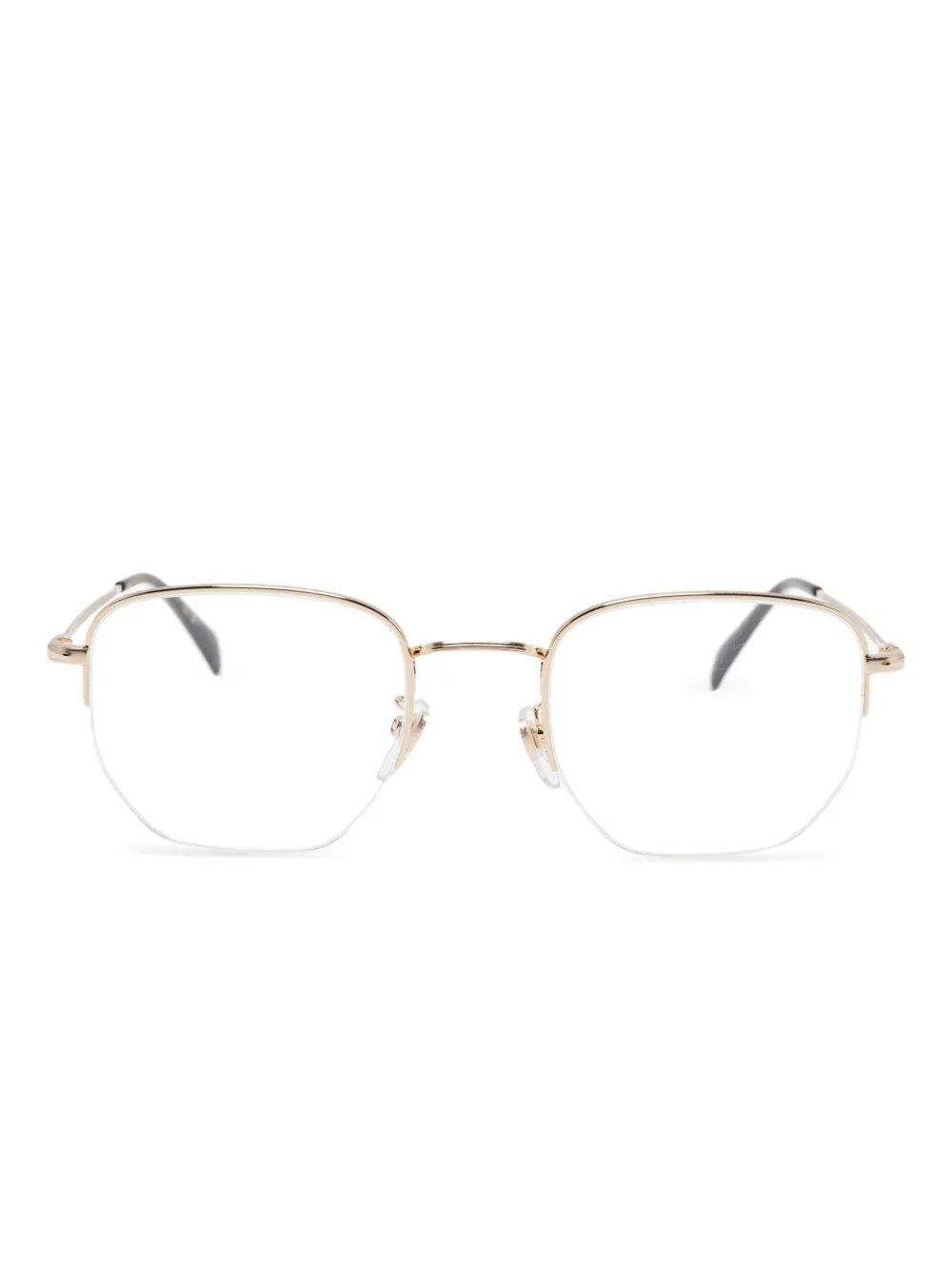 Eyewear by David Beckham half-rim glasses - ゴールドトーン Eyewear by David Beckham half-rim glasses - ゴールドトーン