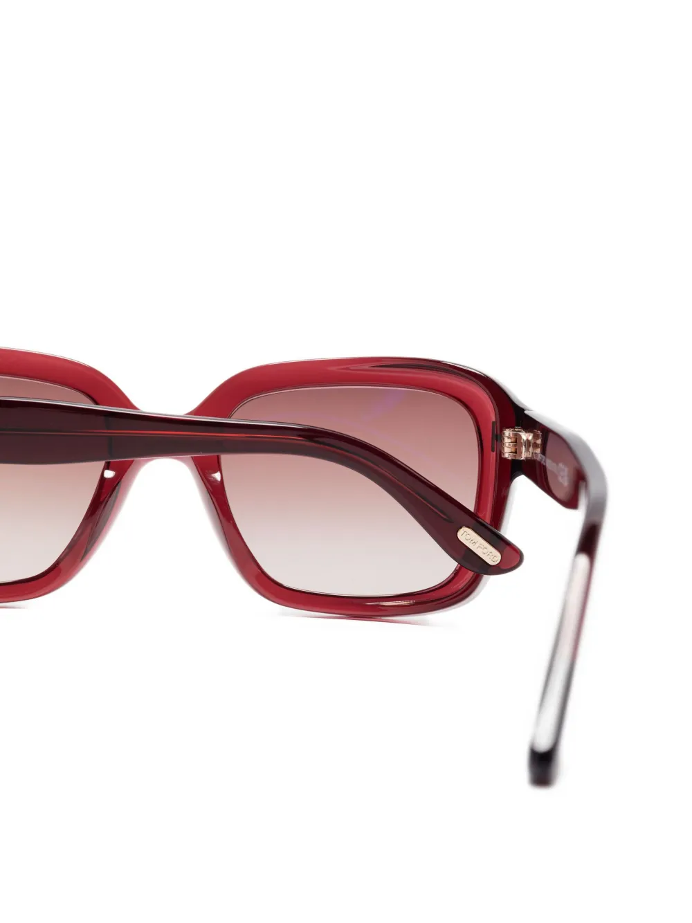 TOM FORD Eyewear rectangle-frame sunglasses Rood