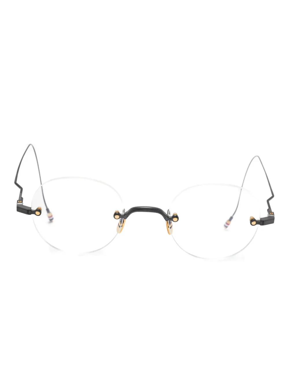 Thom Browne Eyewear round-frame glasses - ブラック Thom Browne Eyewear round-frame glasses - ブラック