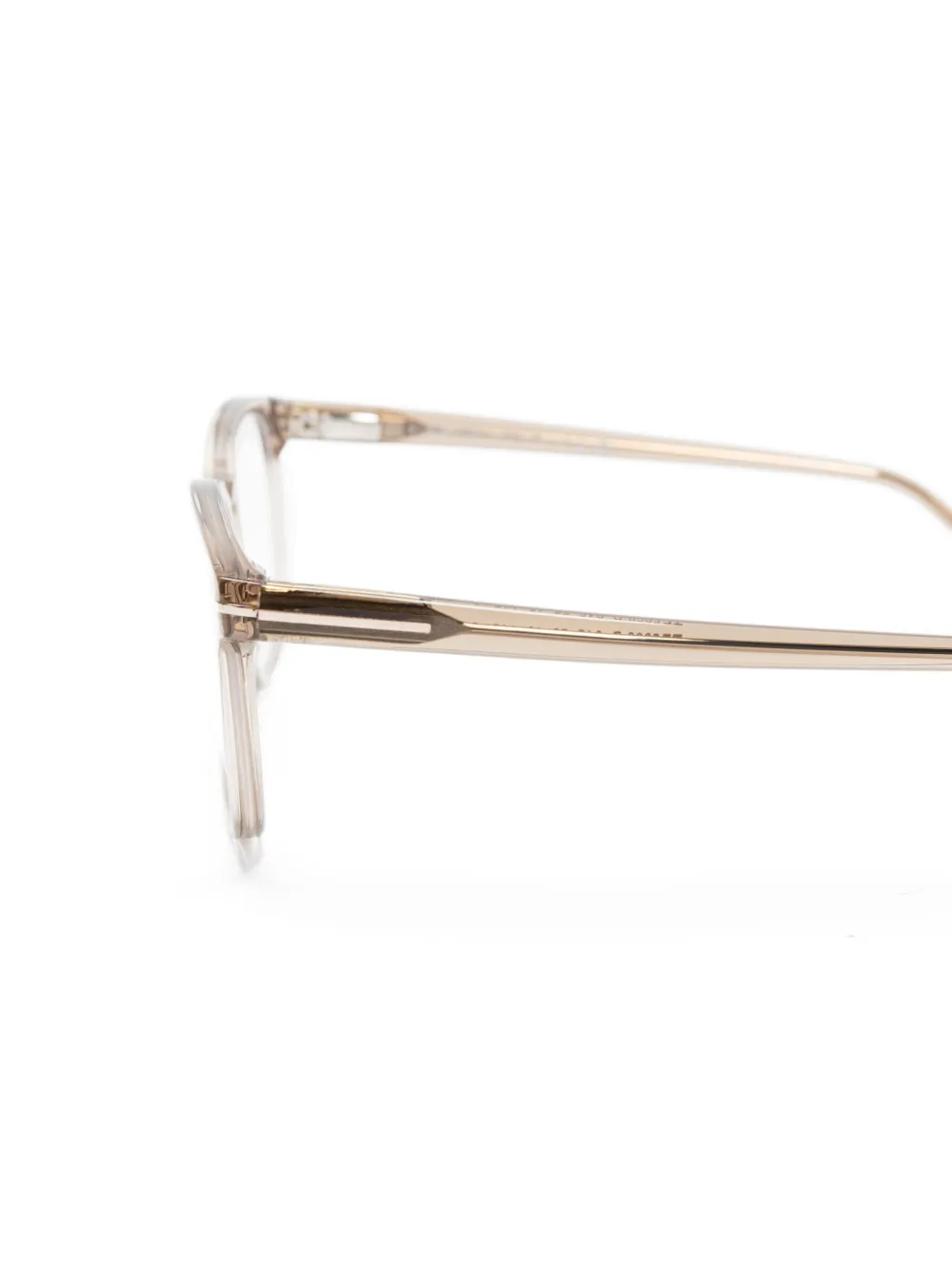 TOM FORD Eyewear rectangle frame glasses Beige