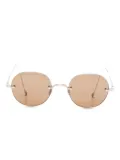 Thom Browne Eyewear 938A round-frame metal sunglasses - Gold