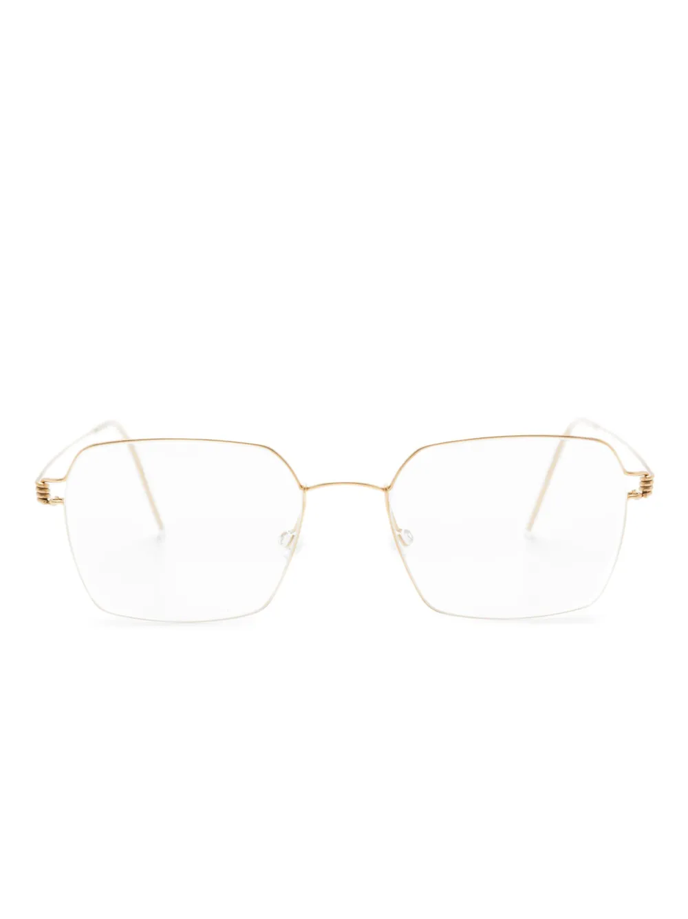 Lindberg Sigge geometric-frame glasses | Gold | Image 1